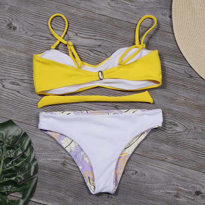 Knotted Bandeau Bikini Set