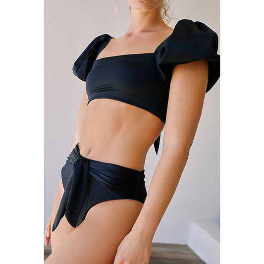Opulent Puff Sleeve Bikini Set